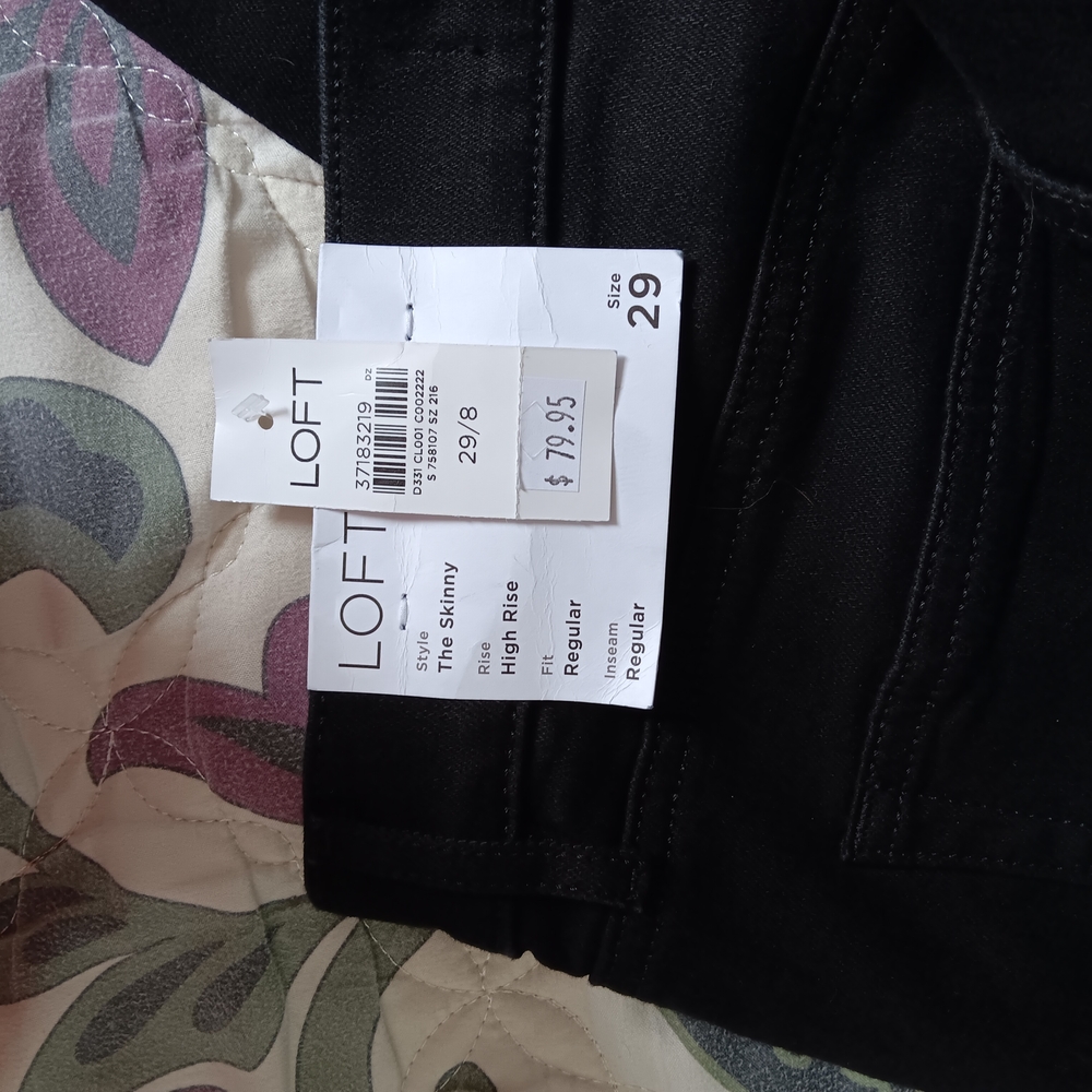 LOFT Black Skinny Jeans